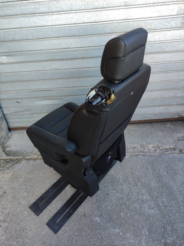 asiento barco +base piel negro 60-128x50-65-100x62-72 2u